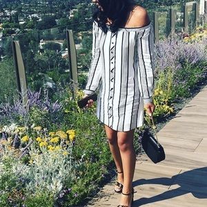 Off shoulder mini dress